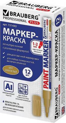 Маркер-краска лаковый 2 мм, ЗОЛОТОЙ, НИТРО-ОСНОВА, алюминиевый корпус, PROFESSIONAL PLUS, 151443 – фото 12