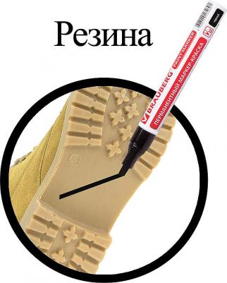 Маркер-краска лаковый 4 мм, ЧЕРНЫЙ, БЕЗ КСИЛОЛА, алюминий, PROFESSIONAL, 150877 – фото 7