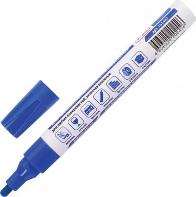 Маркер-краска лаковый 4 мм, СИНИЙ, НИТРО-ОСНОВА, алюминиевый корпус, PROFESSIONAL PLUS, 151447 – фото 10