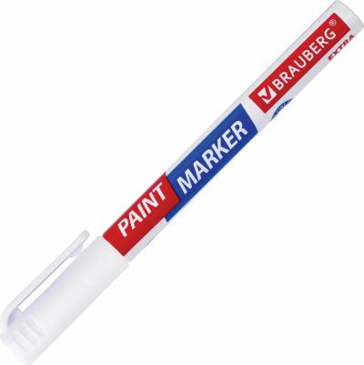 Маркер-краска лаковый EXTRA 1 мм, БЕЛЫЙ, УЛУЧШЕННАЯ НИТРО-ОСНОВА, 151959 – фото 12