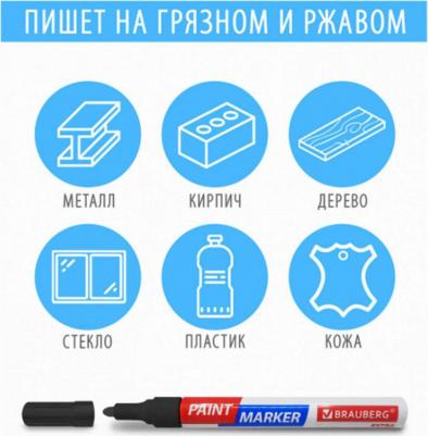 Маркер-краска лаковый EXTRA 1 мм, БЕЛЫЙ, УЛУЧШЕННАЯ НИТРО-ОСНОВА, 151959 – фото 13