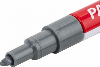 Маркер-краска лаковый EXTRA 2 мм, СЕРЕБРЯНЫЙ, УЛУЧШЕННАЯ НИТРО-ОСНОВА, 151971 – фото 3