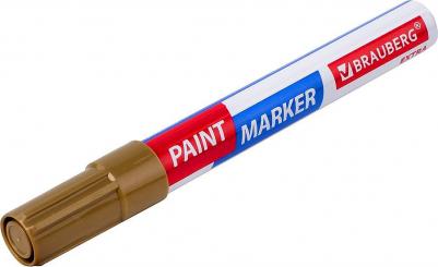 Маркер-краска лаковый EXTRA 4 мм, ЗОЛОТОЙ, УЛУЧШЕННАЯ НИТРО-ОСНОВА, 151981 – фото 1