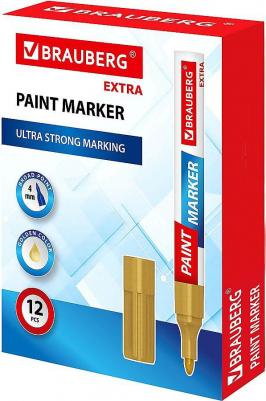 Маркер-краска лаковый EXTRA 4 мм, ЗОЛОТОЙ, УЛУЧШЕННАЯ НИТРО-ОСНОВА, 151981 – фото 5