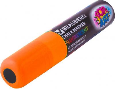 Маркер меловой "POP-ART", сухостираемый, для гладких поверхностей, 15 мм, ОРАНЖЕВЫЙ, 151541 – фото 6