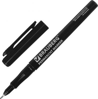 Маркер перманентный, ЧЕРНЫЙ, тонкий металлический наконечник, 151632 – фото 9