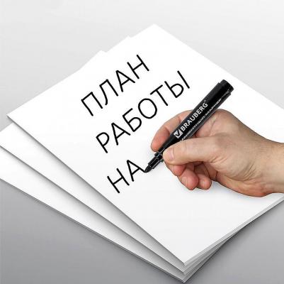Маркер перманентный "Classic", ЧЕРНЫЙ, круглый наконечник, 3 мм, с клипом, 150300 – фото 11