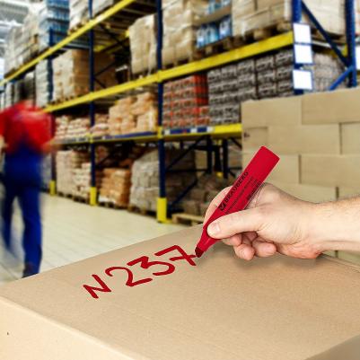 Маркер перманентный "JUMBO", КРАСНЫЙ, ШИРОКАЯ ЛИНИЯ ПИСЬМА, скошенный наконечник, 3-10 мм, 151226 – фото 14