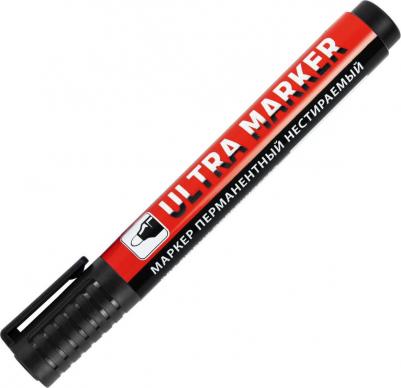 Маркер перманентный "Ultra marker", черный, 3,5 мм, с клипом – фото 5