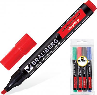 Маркеры перманентные, НАБОР 4 шт., АССОРТИ, "Contract", без клипа, скошенные, 1-5 мм, 150473