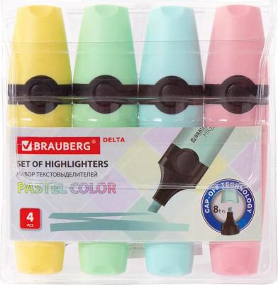 Набор текстовыделителей 4 шт., "DELTA PASTEL", линия 1-5 мм, 151735 – фото 8