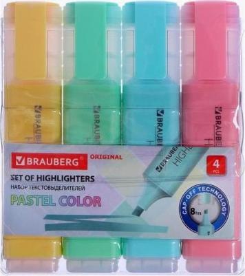 Набор текстовыделителей 4 шт., "ORIGINAL PASTEL", линия 1-5 мм, 151697 – фото 5