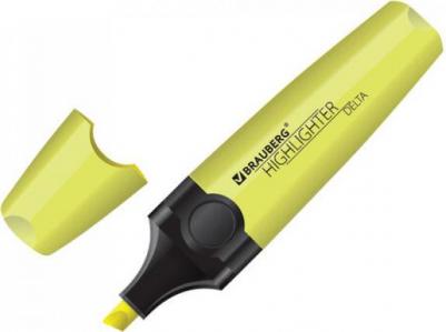 Текстовыделитель "DELTA", ЖЕЛТЫЙ, линия 1-5 мм, 151719 – фото 7