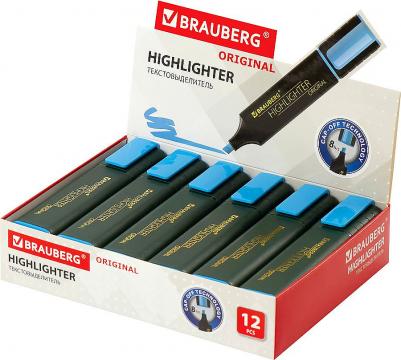 Текстовыделитель "ORIGINAL", ГОЛУБОЙ, линия 1-5 мм, 151684 – фото 4
