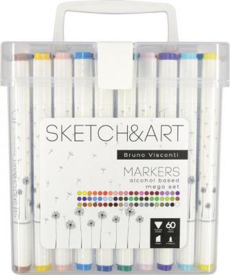 Мега набор двухсторонних скетч-маркеров – фото 9