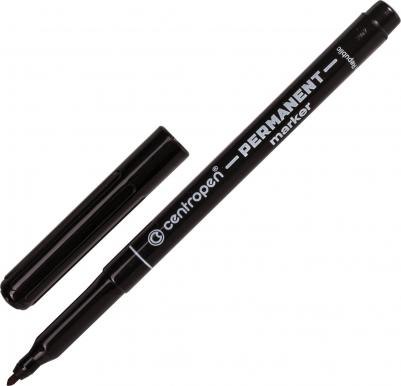 Маркер перманентный, ЧЕРНЫЙ, трехгранный, круглый наконечник, 1 мм, 2536/1Ч – фото 3