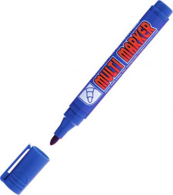 Маркер перманентный 3-5мм круглый Multi синий – фото 3