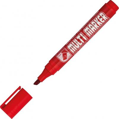 Маркер перманентный для разметки Multi Marker Chisel красный грифель 5 мм