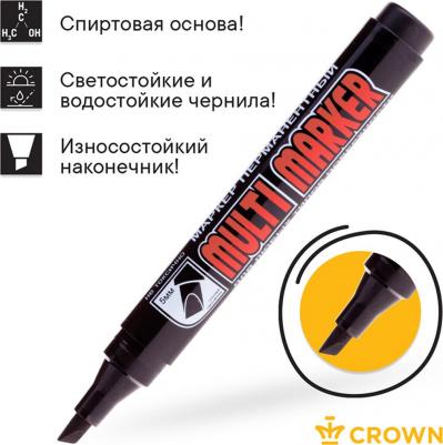 Маркер перманентный Multi Marker Chisel черный, скошенный, 5мм, CPM-800CH – фото 2