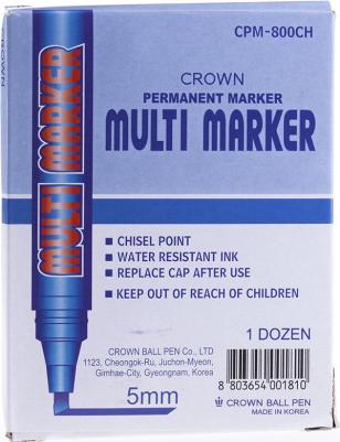 Маркер перманентный Multi Marker Chisel черный, скошенный, 5мм, CPM-800CH – фото 7