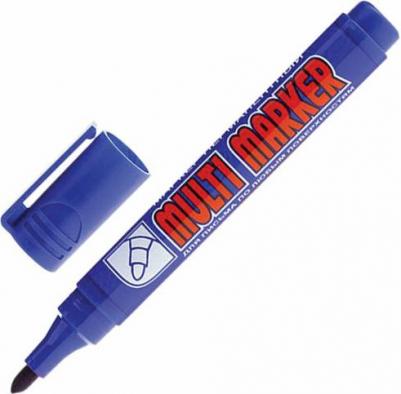 Маркер перманентный Multi Marker синий грифель 3 мм – фото 4