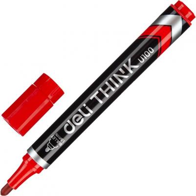 Упаковка перманентных маркеров EU10040, 1.5 мм, круглый пишущий наконечник, красный