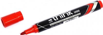 Упаковка перманентных маркеров EU10040, 1.5 мм, круглый пишущий наконечник, красный – фото 2