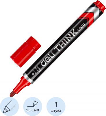 Упаковка перманентных маркеров EU10040, 1.5 мм, круглый пишущий наконечник, красный – фото 6