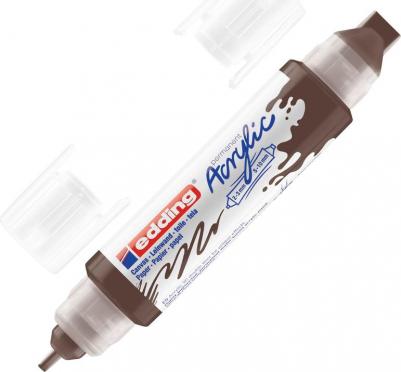 Маркер-аппликатор акриловый двусторонний 3D 5400 шоколадно-коричневый – фото 2