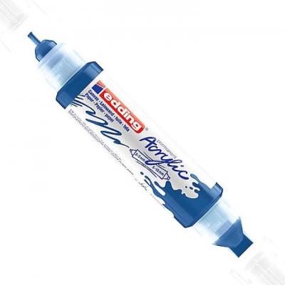 Маркер-аппликатор акриловый двусторонний 3D 5400 синий – фото 1