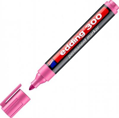 Маркер перманентный 300/9 розовый 1,5-3 мм кругл. наконечник – фото 4
