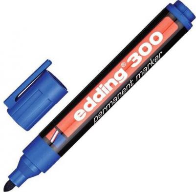 Маркер перманентный "300", СИНИЙ, круглый наконечник, 1,5-3 мм, E-300/3 – фото 3