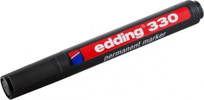 Маркер перманентный 330, ЧЕРНЫЙ, скошенный наконечник, 1-5 мм, E-330/1 – фото 8