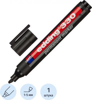 Маркер перманентный 330, ЧЕРНЫЙ, скошенный наконечник, 1-5 мм, E-330/1 – фото 13
