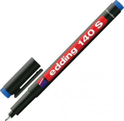 Маркер перманентный для любой гладкой поверхности 140, СИНИЙ, 0,3 мм, металлический наконечник, E-140/3