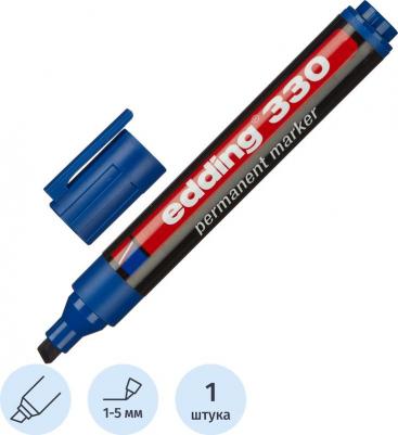 Маркер перманентный E-330/3 синий (толщина линии 1-5 мм) – фото 7