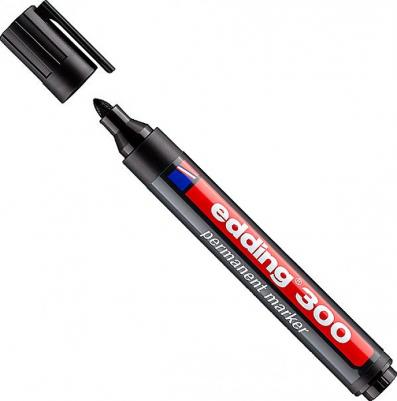 Маркер перманентный E-390/1 черный (толщина линии 4-12 мм) – фото 17