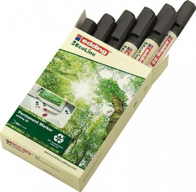 Маркер перманентный Eco E-22/1 черный (толщина линии 1-5 мм) – фото 9