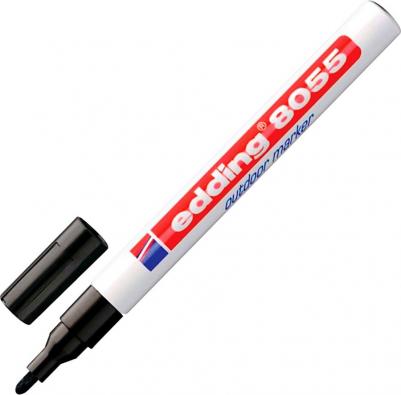 Маркер перманентный влаго-светостойкий для наружных работ 8055, ЧЕРНЫЙ, 1-2 мм, E-8055/1-B/1