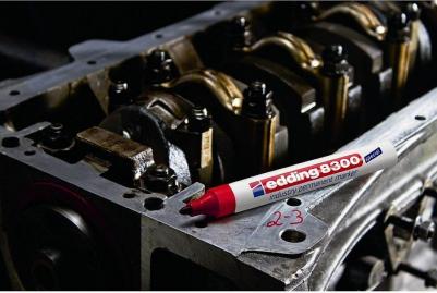 Маркер промышленный E-8300/3 для жирных и пыльных поверхностей синий – фото 4