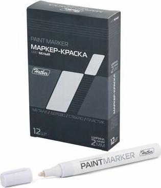 Маркер краска белый метал корпус 2мм