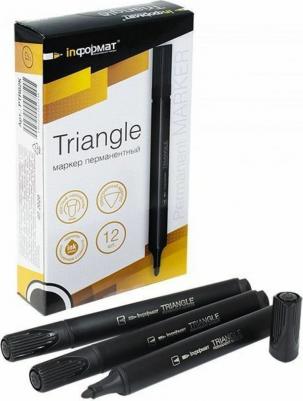 Маркер перманент. TRIANGLE 2,50 мм черный круглый черный – фото 2