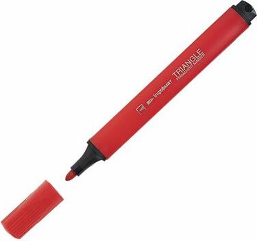 Маркер перманент. TRIANGLE 2,50 мм красн. круглый красный – фото 3