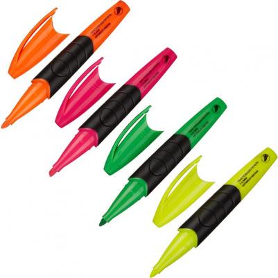 Набор текстовыделителей (толщина линии 1-4 мм, 4 цвета)