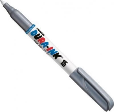 Маркер DURA-INK 15 INK MARKER FINE BULLET TIP SILVER – фото 2
