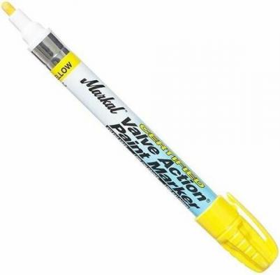 Промышленный маркер-краска с тонким наконечником 0,8 мм, жёлтый