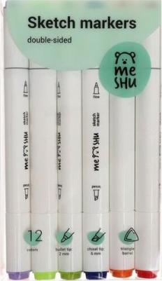 Набор маркеров для скетчинга, 12 цветов, основные и флуоресцентные цвета – фото 11