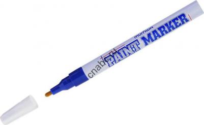 Маркер-краска лаковый "Slim", 2 мм, СИНИЙ, нитро-основа, алюминиевый корпус, SPM-02 – фото 9