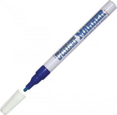 Маркер-краска лаковый "Slim", 2 мм, СИНИЙ, нитро-основа, алюминиевый корпус, SPM-02 – фото 18