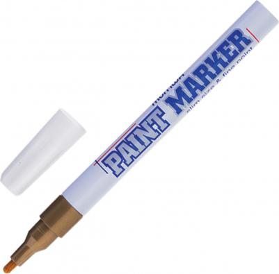 Маркер-краска лаковый "Slim", 2 мм, ЗОЛОТОЙ, нитро-основа, алюминиевый корпус, SPM-07 – фото 4